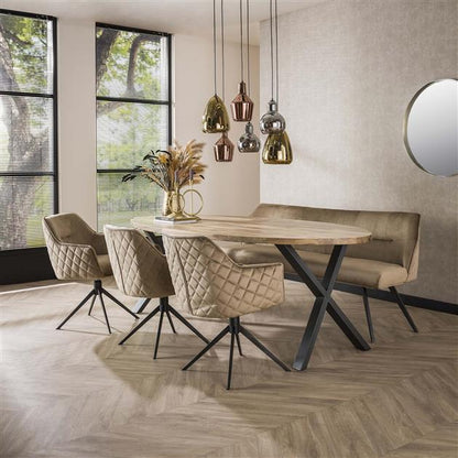 Eetkamerbank Pull | Champagne