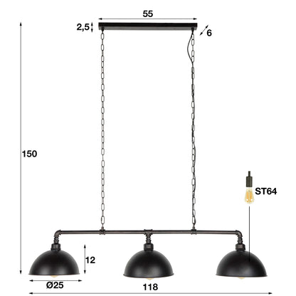 Hanglamp Tube 3L