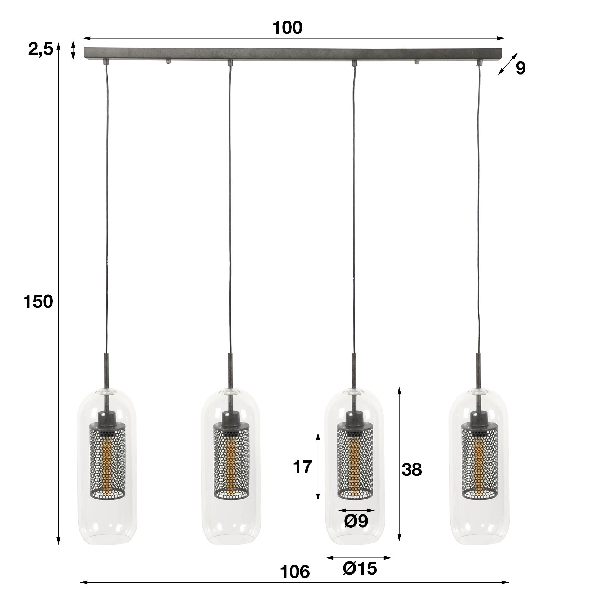 Hanglamp_GlasStaal_4