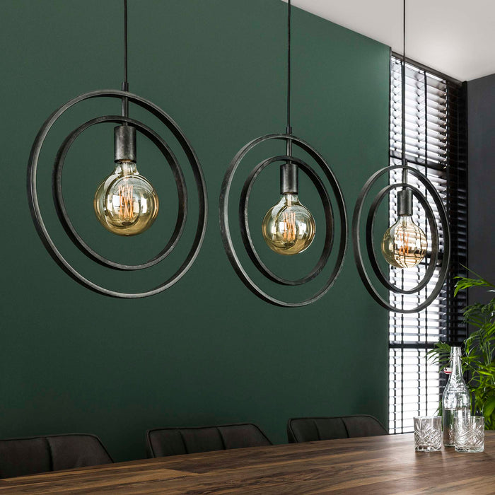hanglamp keuken of woonkamer industrieel met ruimte voor glas