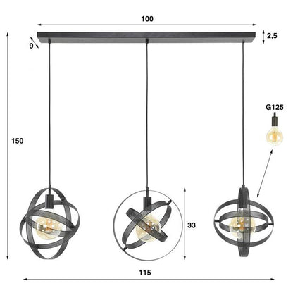 Hanglamp Cosmos | Zwart