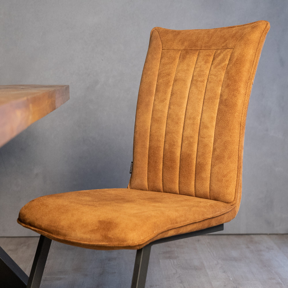 eetkamerstoelen cognac amara