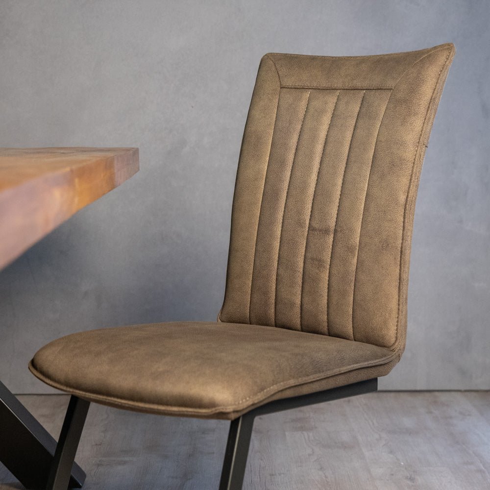 eetkamerstoel amara groen microvezel 