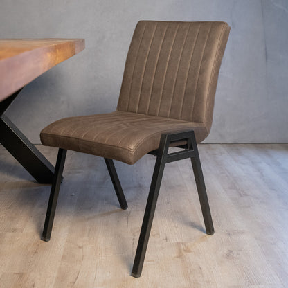 microvezel eetkamerstoel grijs 