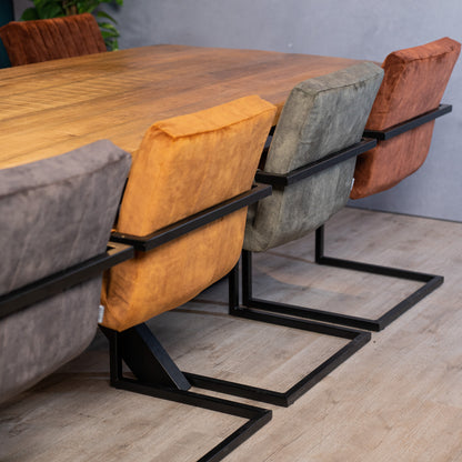 Eetkamerstoel Milo | Antraciet Velours