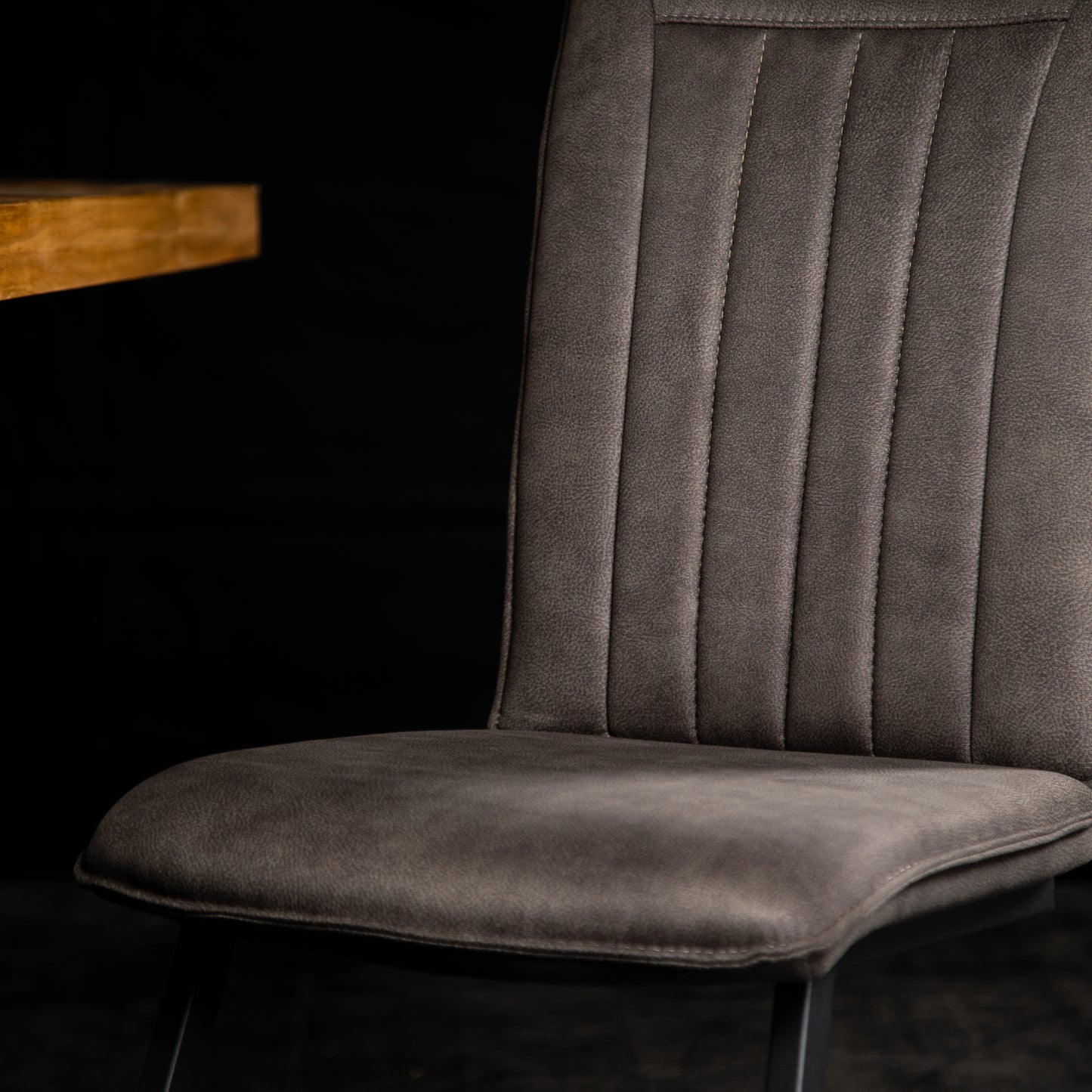 eetkamerstoel zonder armeleunin amara antraciet