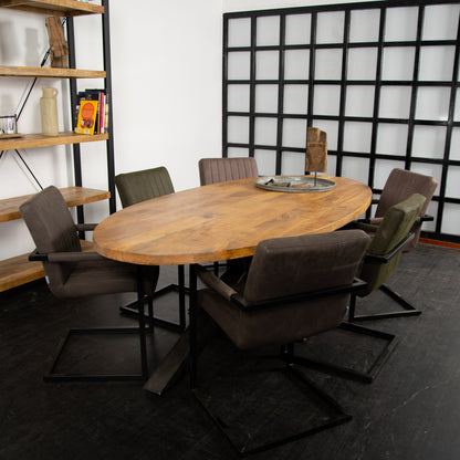 Eetkamerstoel Milo | Cognac Microvezel