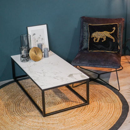 Marmeren Salontafel 120x60 Mat Wit