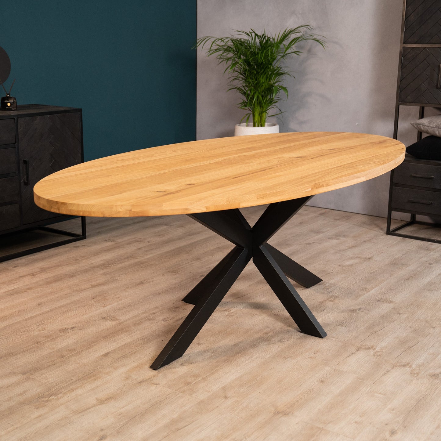 Eettafel Vigo | Eikenhout | Geolied