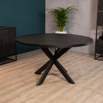 Eettafel Elin | Eikenhout | Zwart