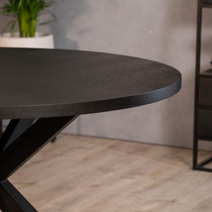 Eettafel Elin | Eikenhout | Zwart