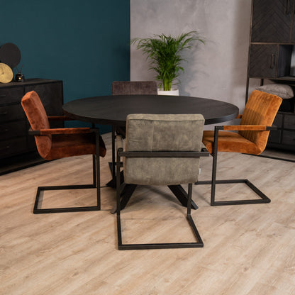 Eettafel Elin | Eikenhout | Zwart