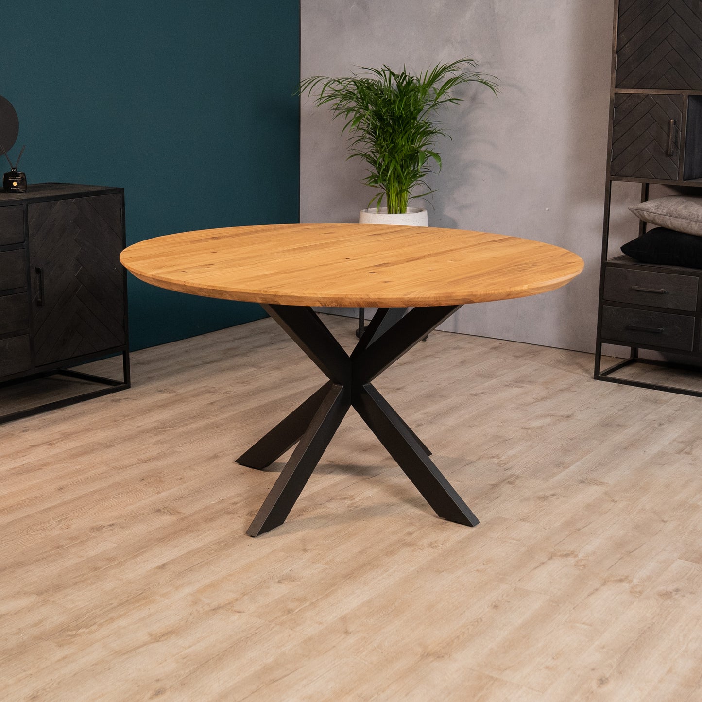 Eettafel Elin | Eikenhout | Geolied