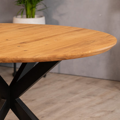 Eettafel Elin | Eikenhout | Geolied