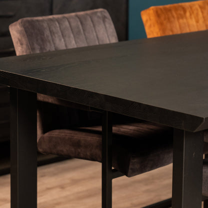 Eettafel Thorben | Eikenhout | Zwart