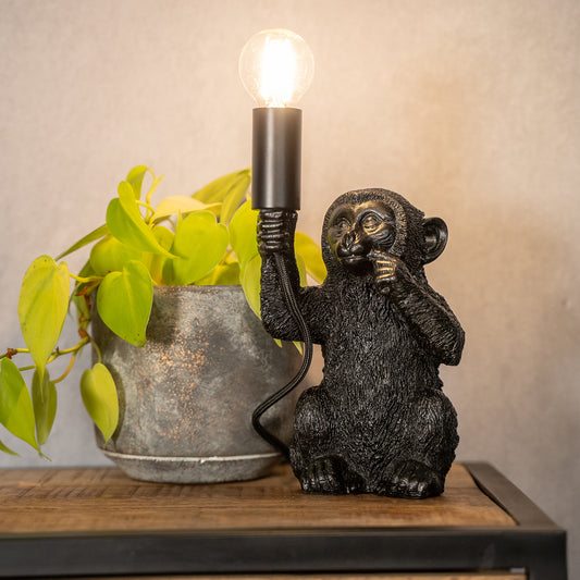 Tafellamp Monkey | Zwart 23,5