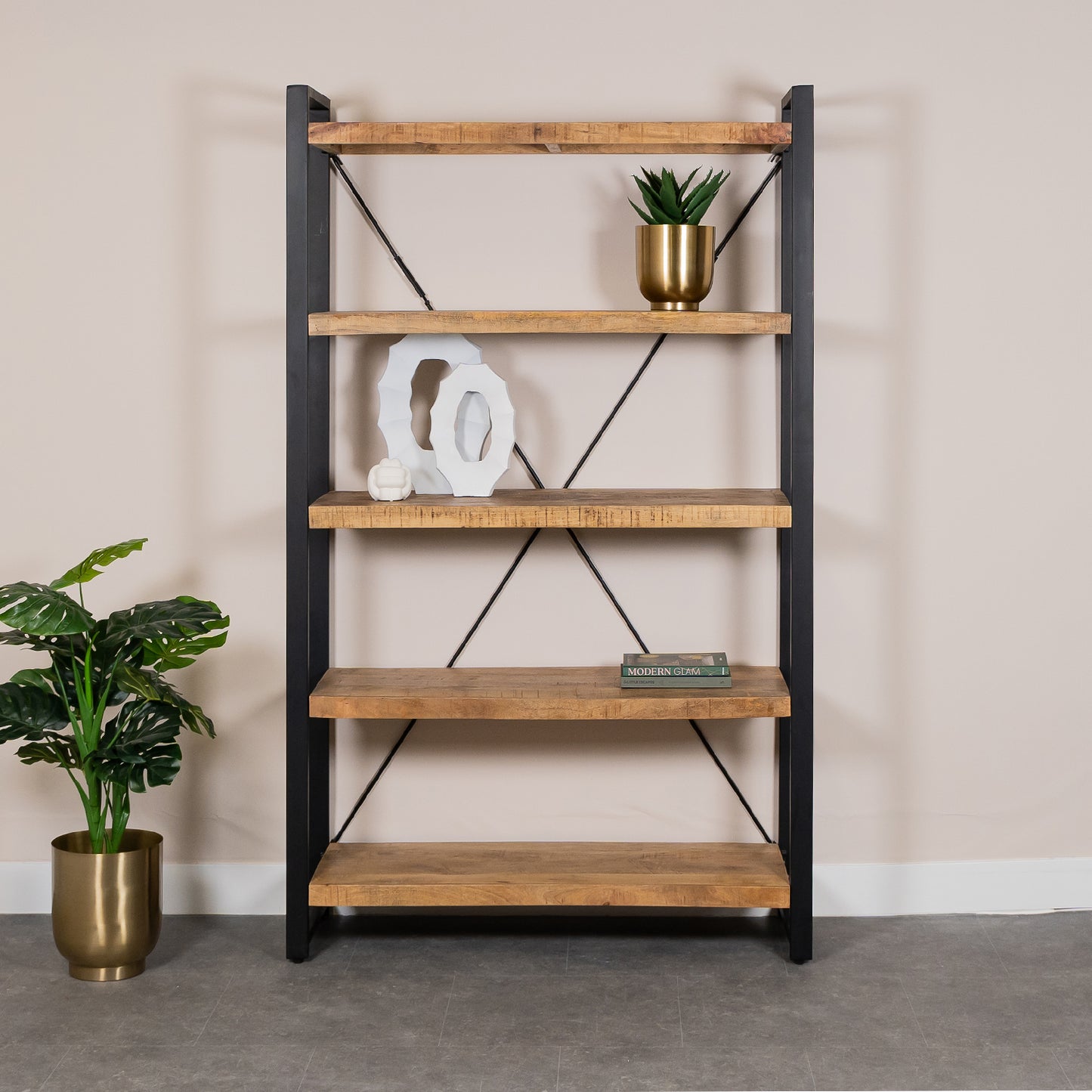 MeubelBaas boekenkast britt mangohout