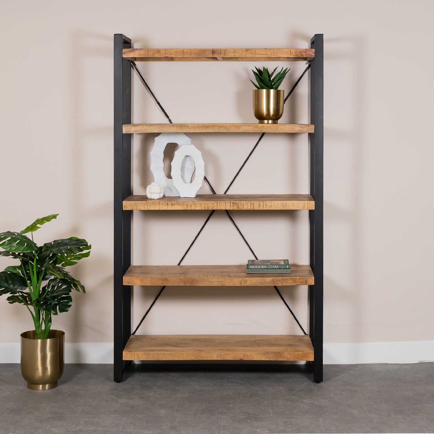 MeubelBaas boekenkast britt mangohout