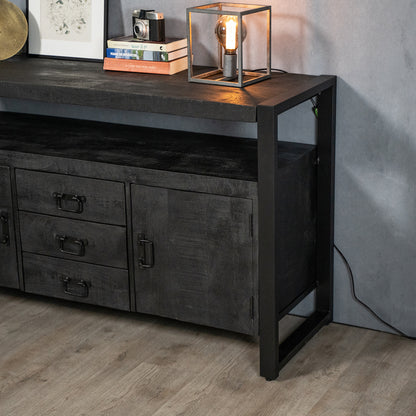 Dressoir Britt Black | 2 deuren 3 lades