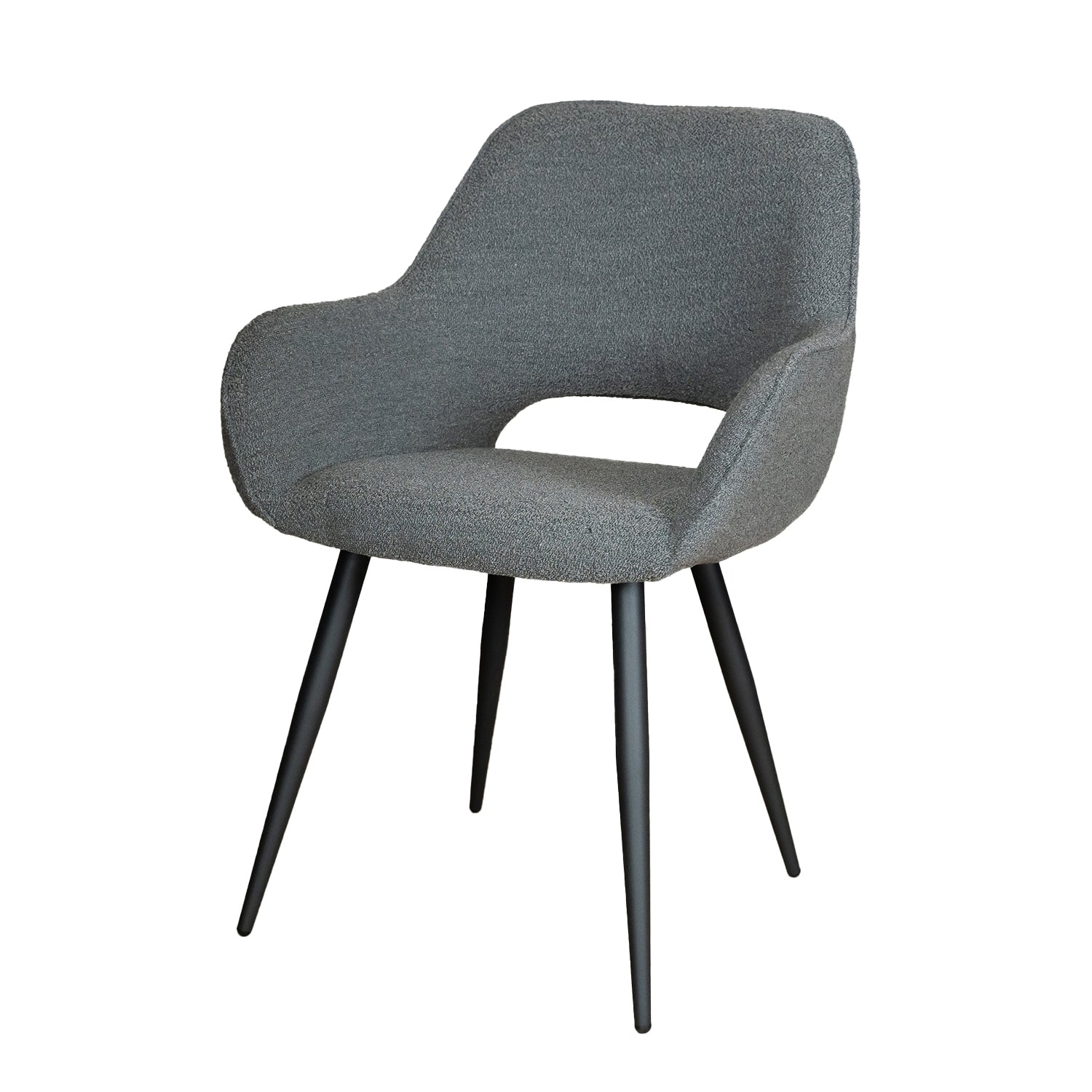 eetkamerstoel boucle grijs fer