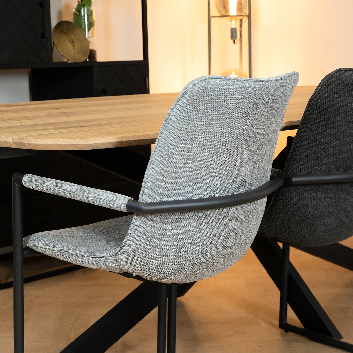 Eetkamerstoel Bono Zinc weave