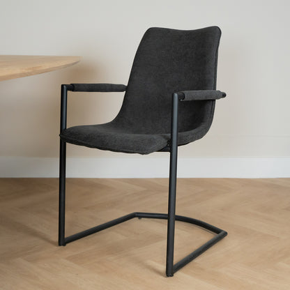 Eetkamerstoel Bono Antraciet weave