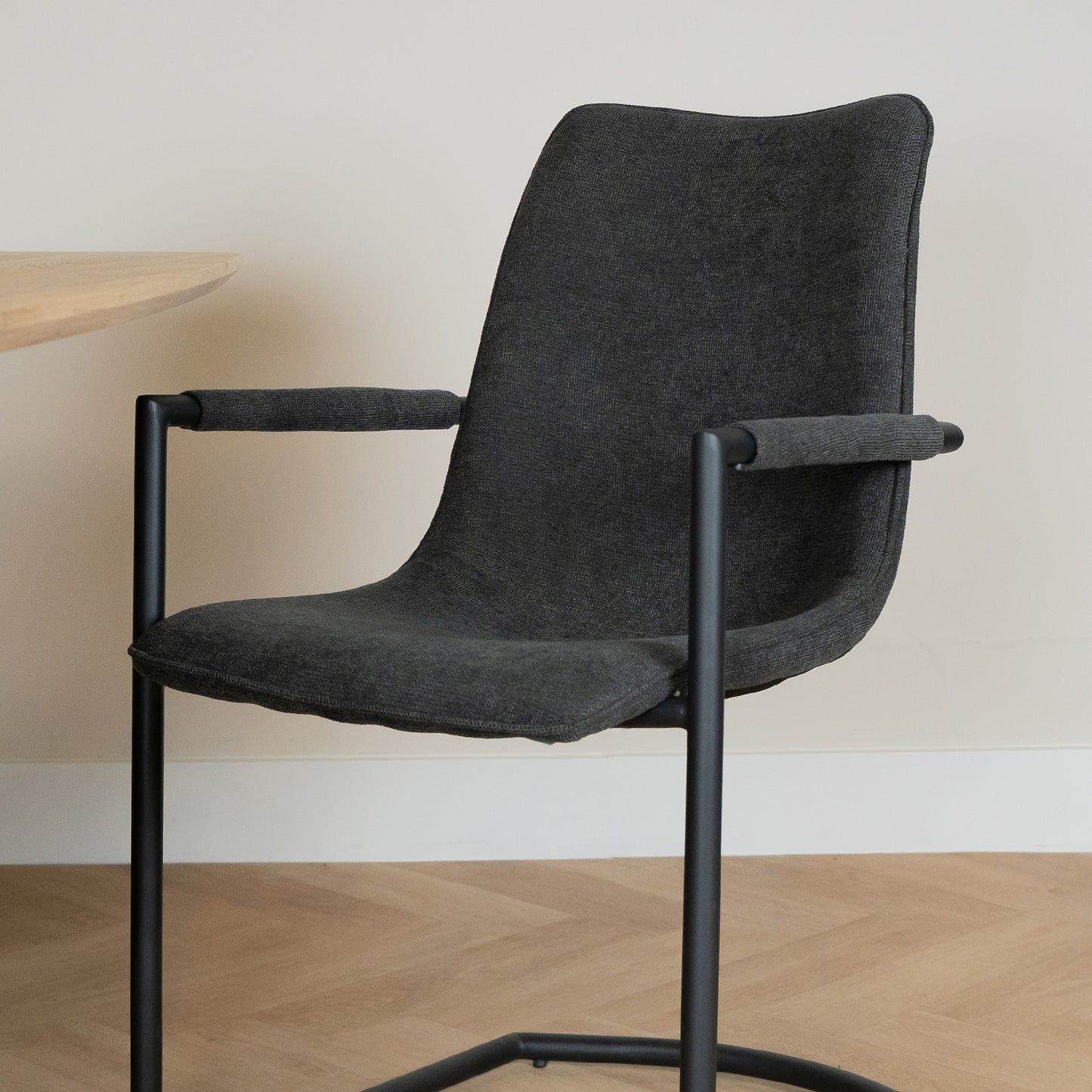 Eetkamerstoel Bono Antraciet weave