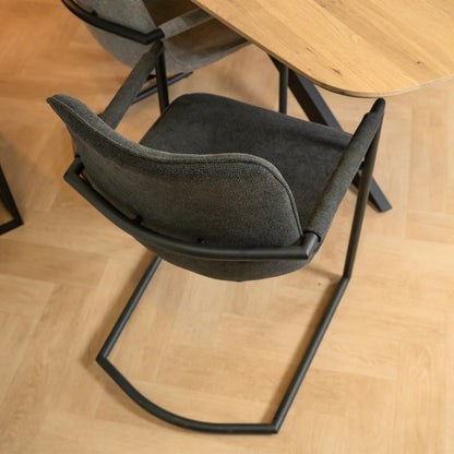 Eetkamerstoel Bono Zinc weave