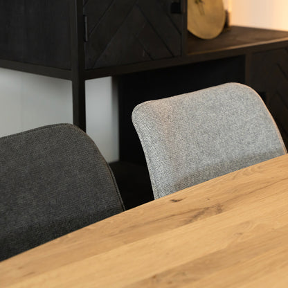 Eetkamerstoel Bono Antraciet weave