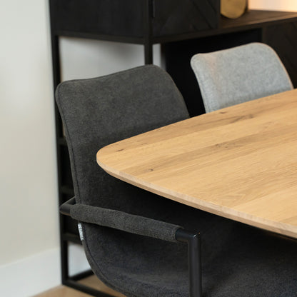 Eetkamerstoel Bono Antraciet weave