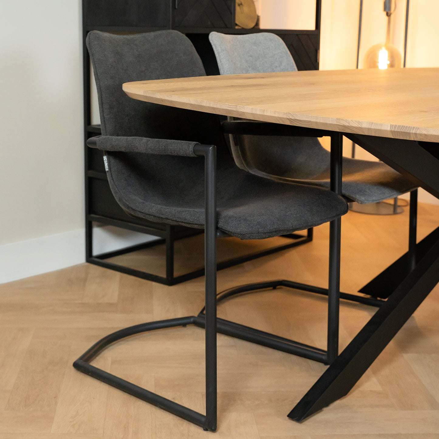 Eetkamerstoel Bono Zinc weave