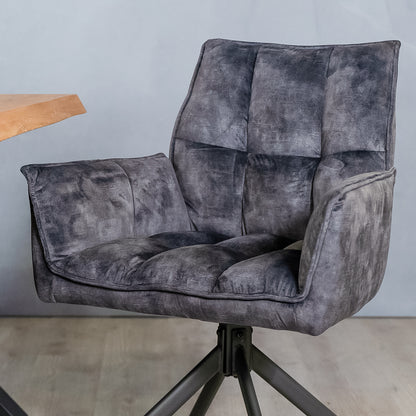 velvet eetkamerstoel