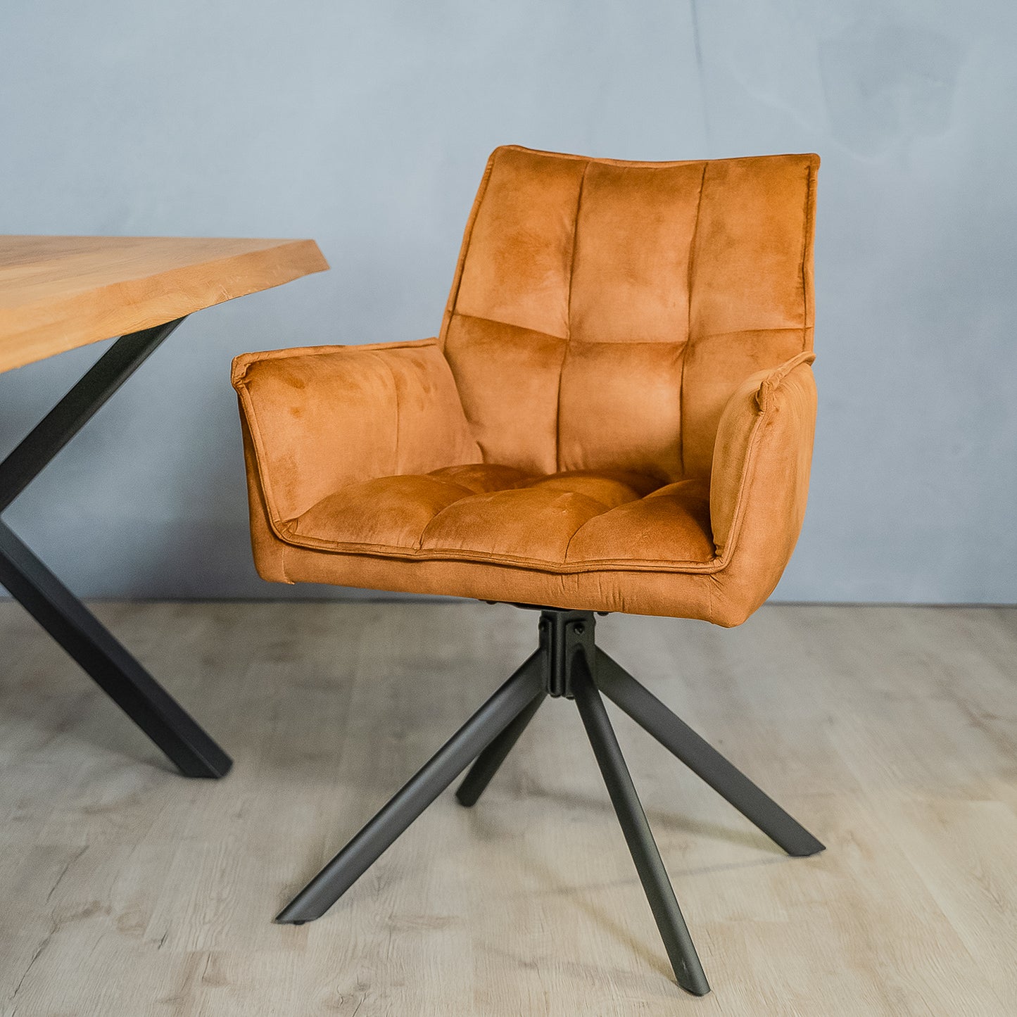 eetkamerstoel dinant oker geel