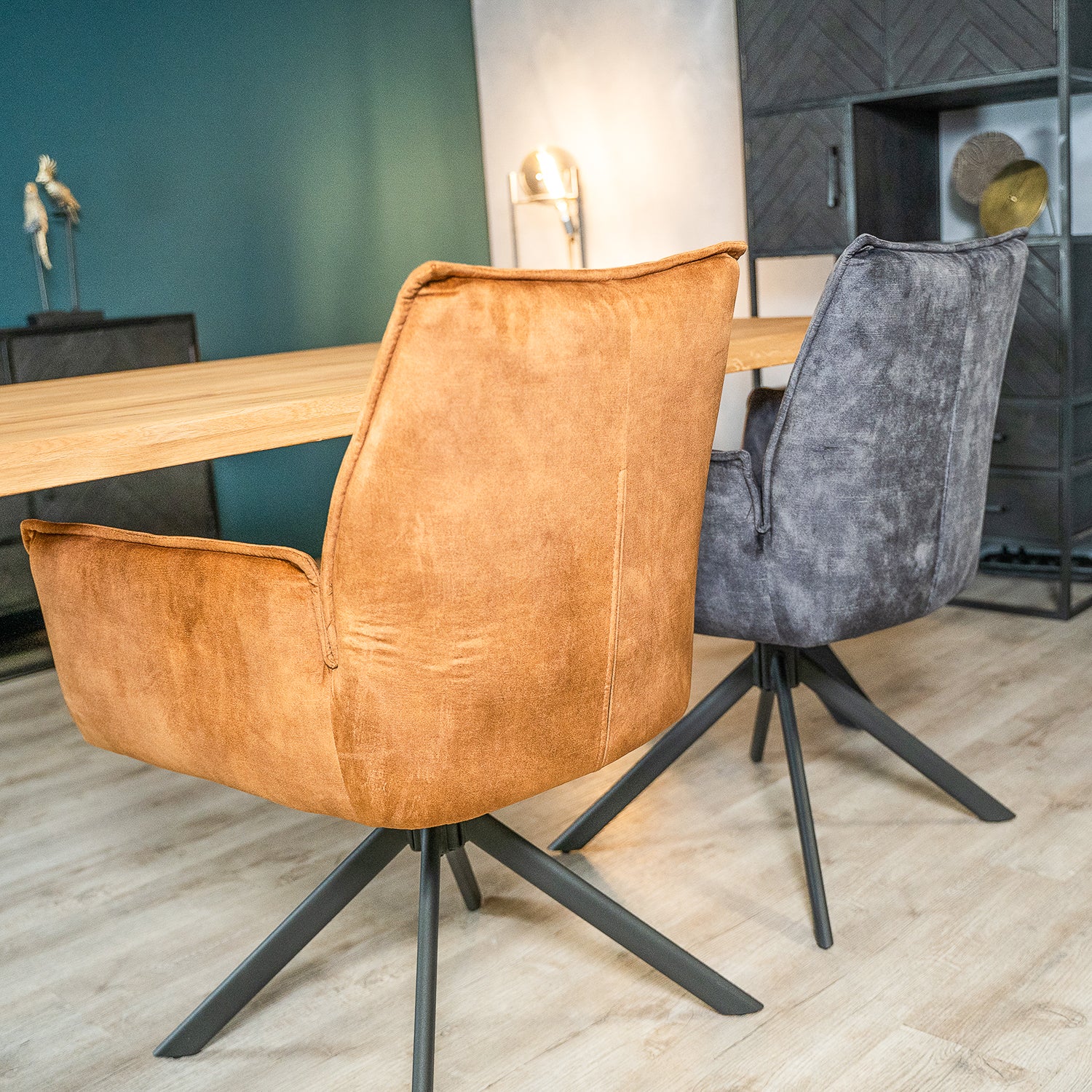 eetkamerstoel velvet of velours stof dinant 