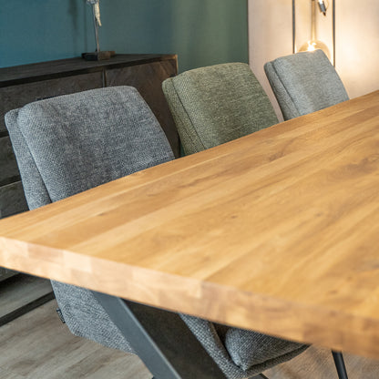 Eetkamerstoel Icon | Groen Woven