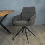 Eetkamerstoel Icon | Antraciet Woven