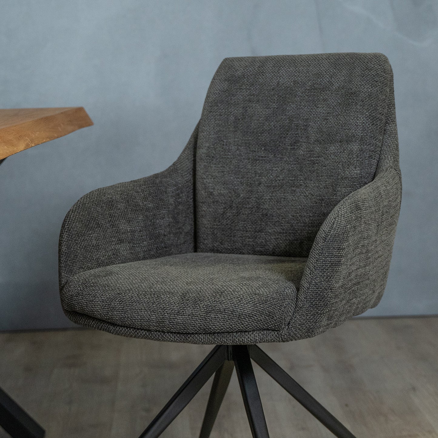 Eetkamerstoel Icon | Antraciet Woven