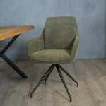 Eetkamerstoel Icon | Groen Woven