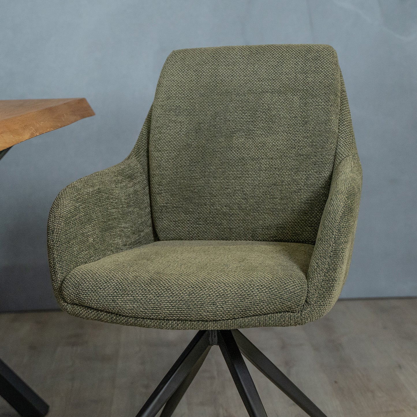 Eetkamerstoel Icon | Groen Woven