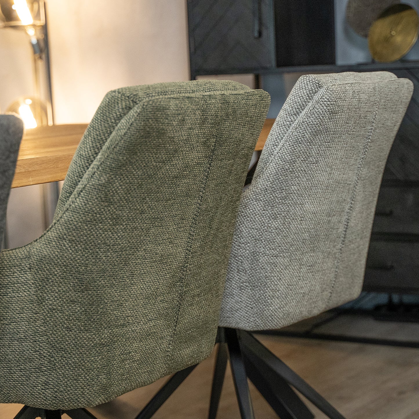 Eetkamerstoel Icon | Groen Woven