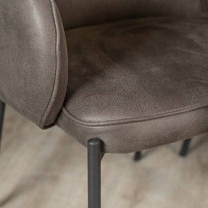 Eetkamerstoel Jari | Microvezel Antraciet