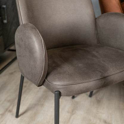 Eetkamerstoel Jari | Microvezel Antraciet