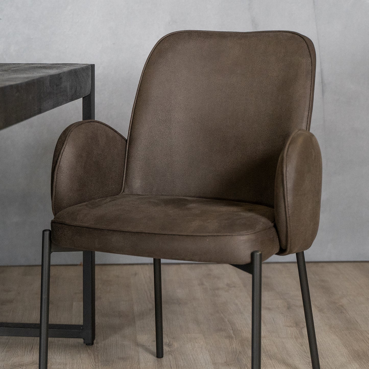 Eetkamerstoel Jari | Microvezel Antraciet