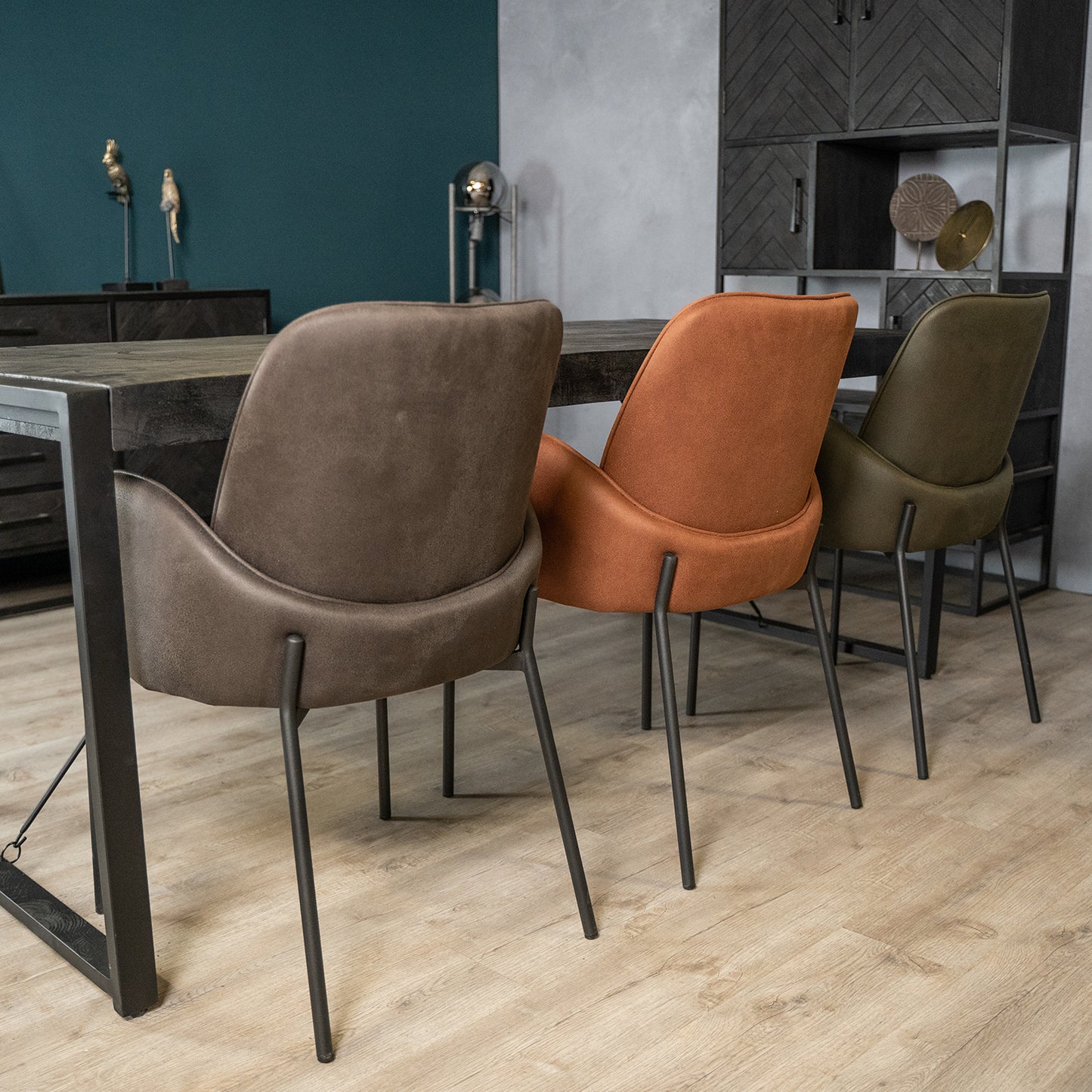 Eetkamerstoel Jari | Microvezel Antraciet