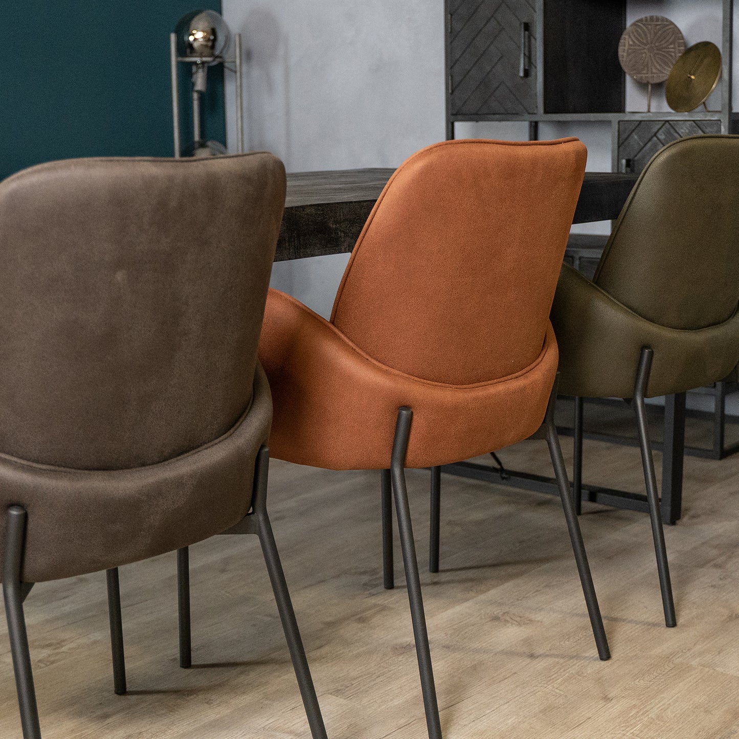 Eetkamerstoel Jari | Microvezel Antraciet