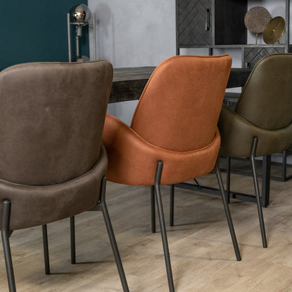 Eetkamerstoel Jari | Microvezel Antraciet