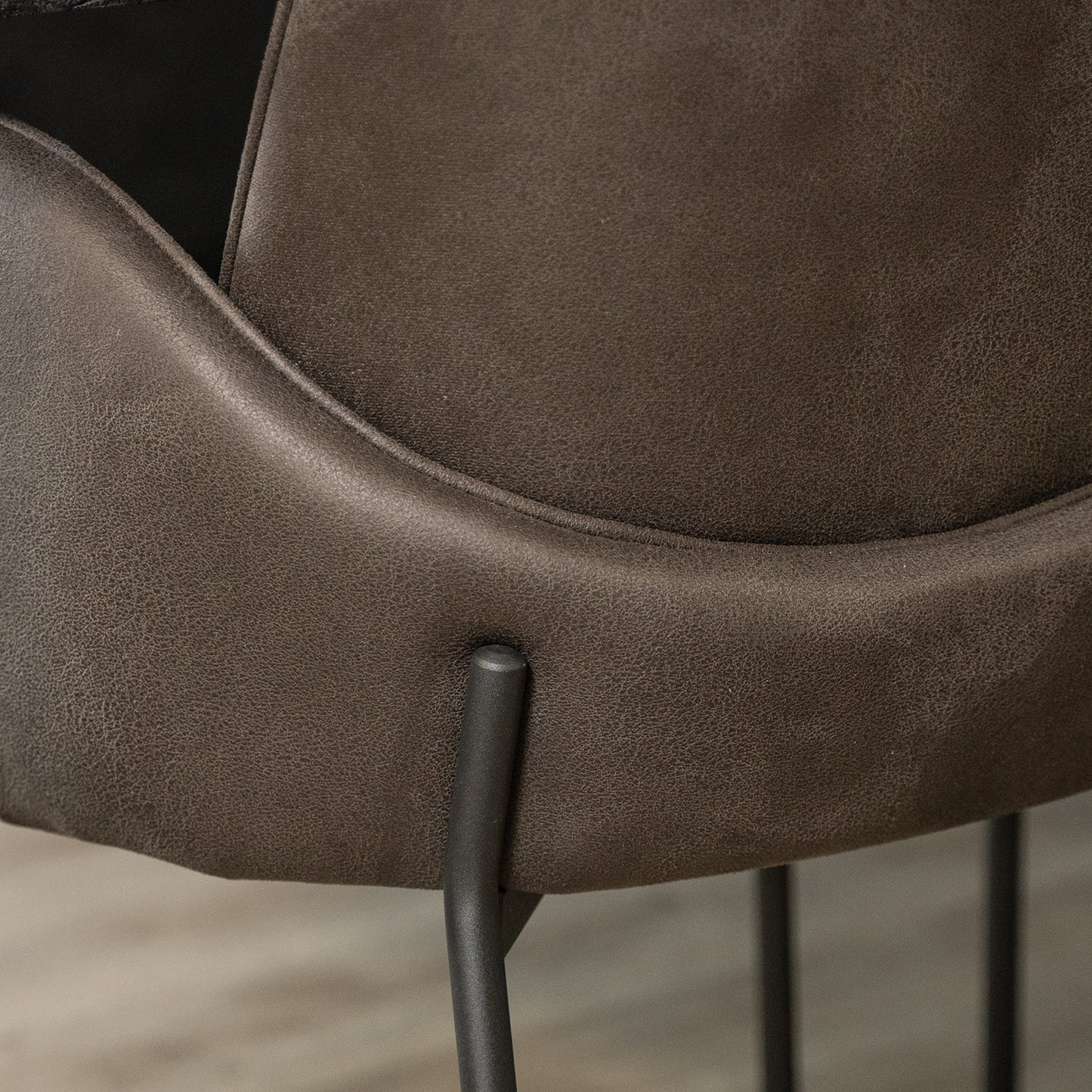 Eetkamerstoel Jari | Microvezel Antraciet