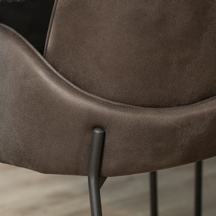 Eetkamerstoel Jari | Microvezel Cognac RETOUR