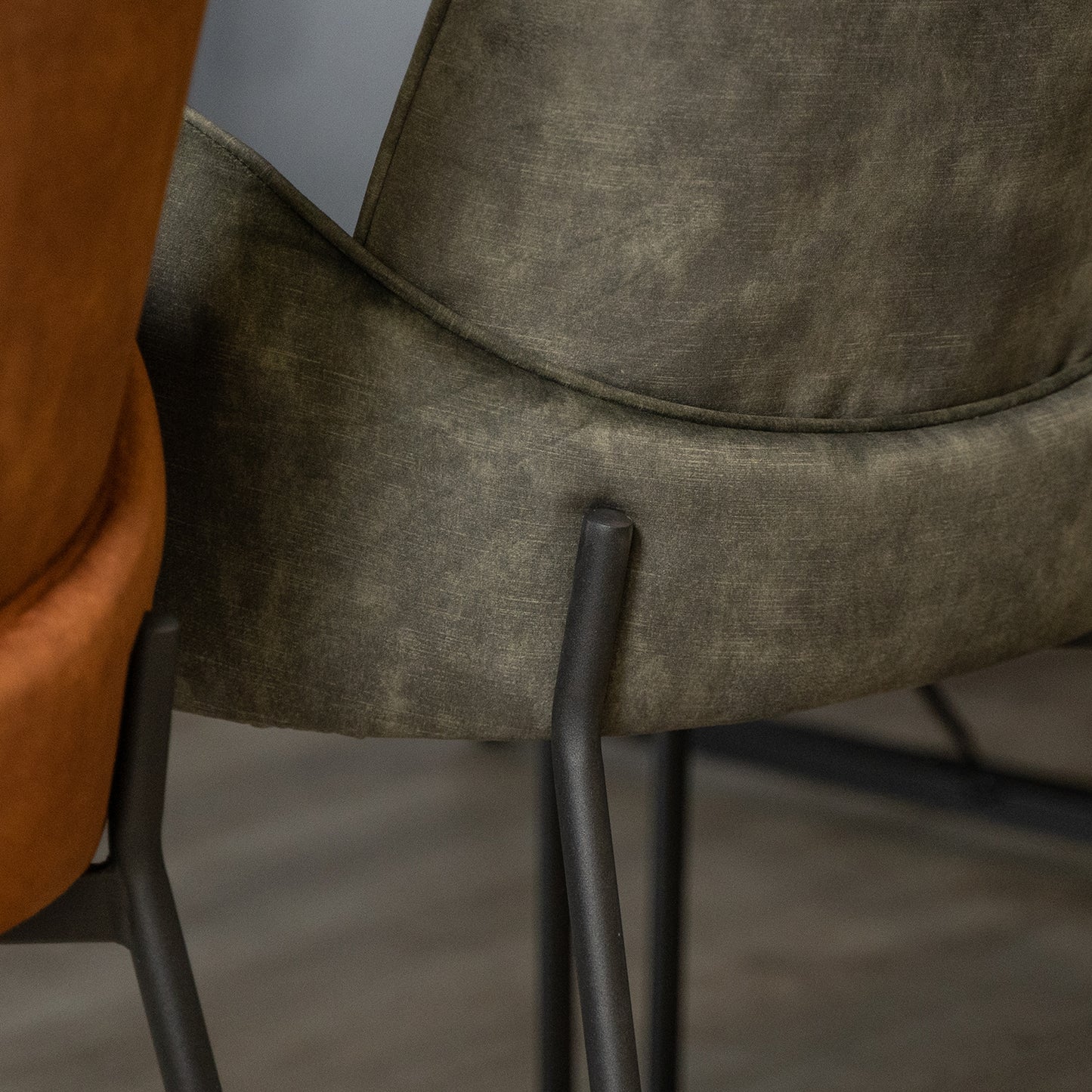 Eetkamerstoel Jari | Velours Rust