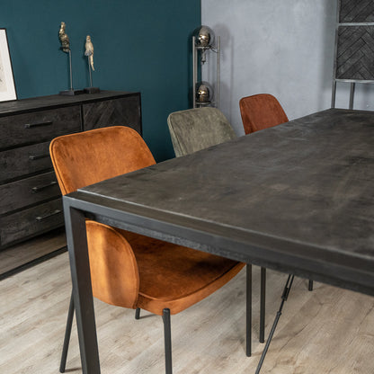 Eetkamerstoel Jari | Velours Oker